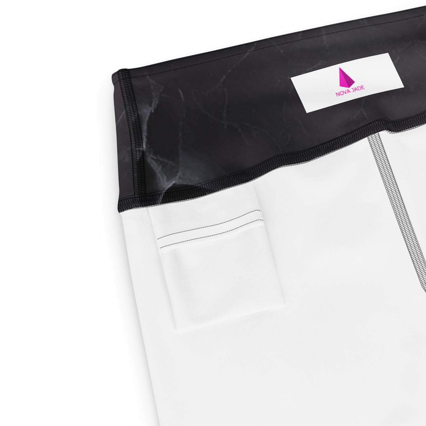 Black Slate Custom Print Yoga Leggings