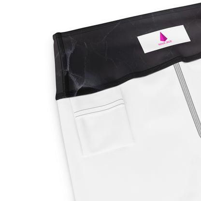 Black Slate Custom Print Yoga Leggings