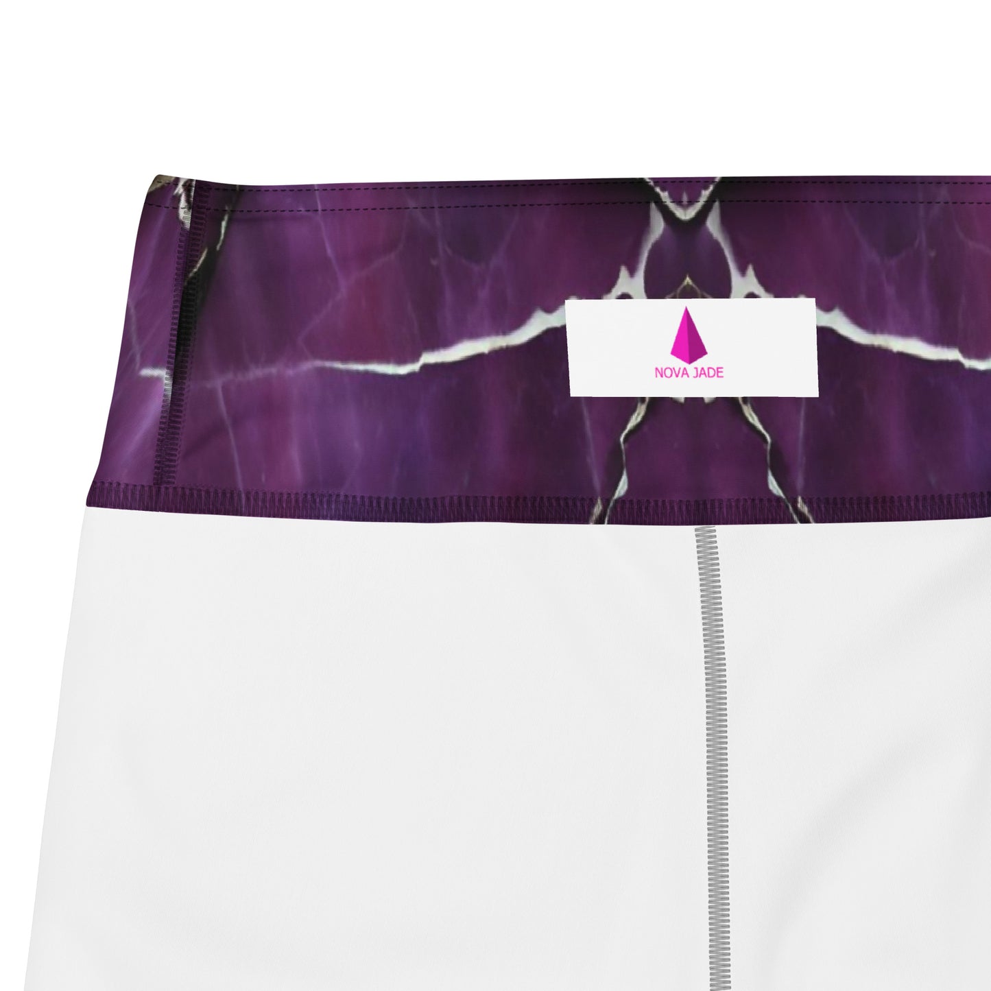 Purple Marble Print Yoga Leggings For Women