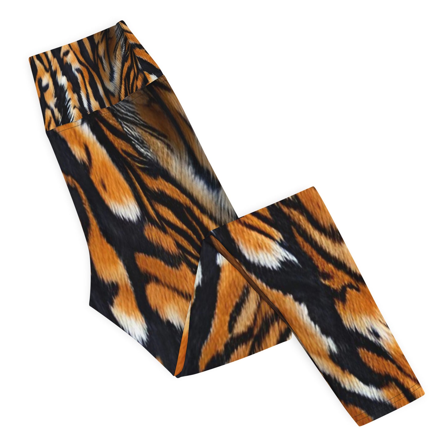 Tiger Fur Print Yoga Leggings For Women