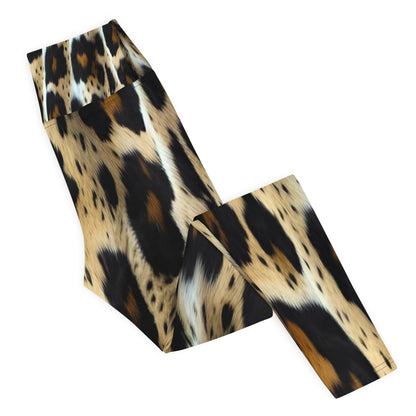 Leopard Print High Waist Yoga Leggings For Women